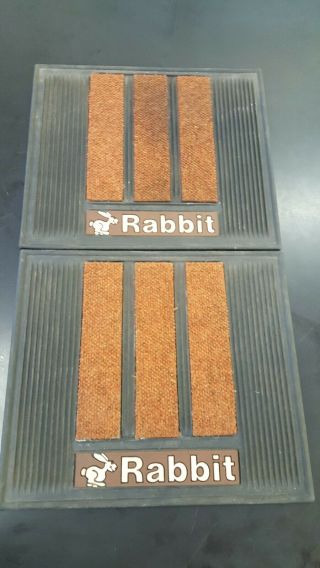 Vintage Rare 1970s/1980s Volkswagen Rabbit Rubber/carpet Floor Mats