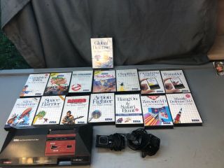 Sega Master System Console 13 Games 12 Complete Not Video Vtg