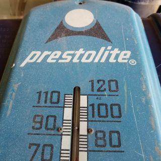 1960s Vintage Prestolite Thermometer Sign 4