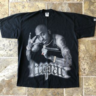 Vintage Tupac Big Graphic Hip Hop Rap T - Shirt