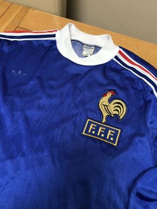 Vintage Adidas Originals France Football Shirt Medium.  Platinni FFF 1978 3