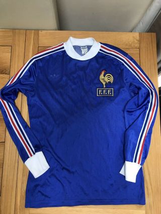 Vintage Adidas Originals France Football Shirt Medium.  Platinni FFF 1978 4
