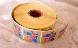 Vintage Stationary Stickers Large Roll Sanrio Train About 12cm Circumference