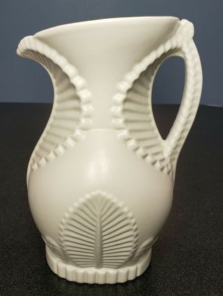 Vintage Art Deco Abingdon Pottery Fern & Leaf Water Pitcher 430