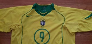 Ronaldo Brazil 2002 9 football shirt jersey vintage trikolt maglia nike 2