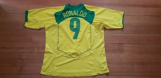 Ronaldo Brazil 2002 9 football shirt jersey vintage trikolt maglia nike 3