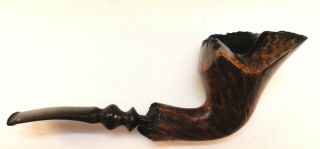 Vintage Hand Made Ben Wade Golden Walnut Pipe 6