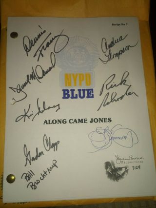Vintage 1999 Nypd Blue Tv Show Signed Script - Dennis Franz,  Full Castsigned