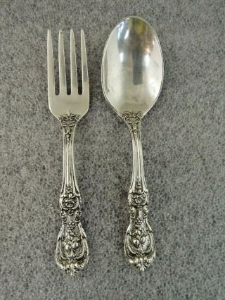 Reed & Barton Francis I Childs 2 Piece Set Fork & Spoon Sterling - No Mono