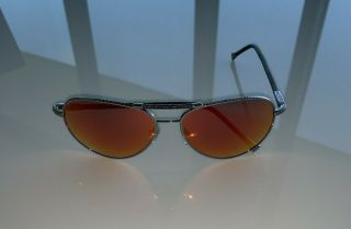 Louis Vuitton Conspiration Pilote Men ' s sunglasses RARE red mirror lens 3