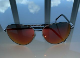 Louis Vuitton Conspiration Pilote Men ' s sunglasses RARE red mirror lens 7