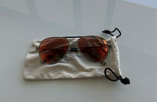 Louis Vuitton Conspiration Pilote Men ' s sunglasses RARE red mirror lens 8