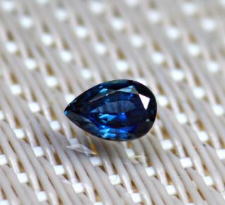 0.  51 CARAT 100 NATURAL,  UNHEATED RARE ELECTRIC BLUE KASHMIR SAPPHIRE - PEAR 2