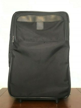 Vintage Hartmann Suitcase 21 " Wheeled Black Luggage Rolling Travel Bag Carry - On