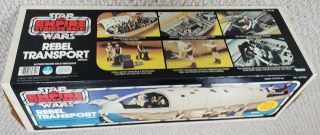 Vintage Star Wars Esb Rebel Transport 100 Complete Baggie W/box Plus