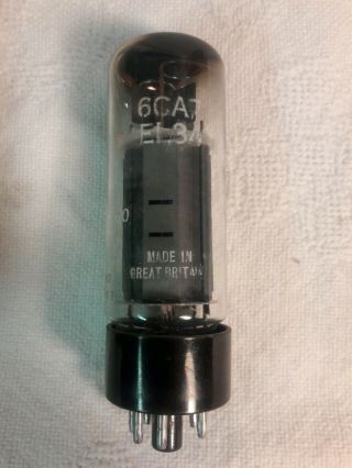 Vintage Amperex 6CA7/EL34 Bugle Boy Tube MADE IN GT.  BRITAIN 2