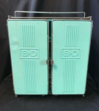Becton Dickinson Vintage Industrial Syringe Parts Cabinet