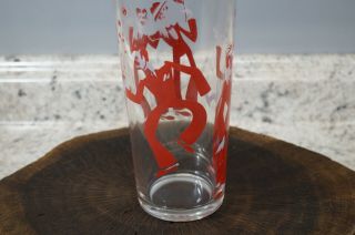 Vtg Red Dancing Men Man Cocktail Martini Shaker Bar Ware 2