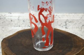 Vtg Red Dancing Men Man Cocktail Martini Shaker Bar Ware 8