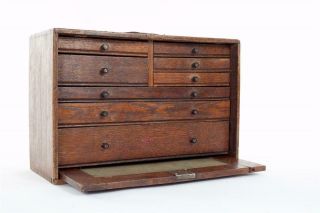 Vintage " Neslein " 8 Drawer Engineers / Toolmakers Tool Cabinet / Chest