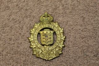 Ww2 Royal Canadian Army Ordnance Corps " R.  C.  O.  C.  " Hat Badge W/prong