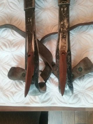 Set Vintage Adjustable Pole or Tree Climbing Spurs Spikes Gaffs Century Tool Co. 8