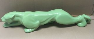 Vintage Panther - 22 In.  Tv Lamp - Mid Century,  Lime Green