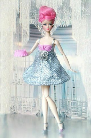 Barbie Silkstone Swarovski Sparkling Chanel Bday Fashion Model Collector Bfmc