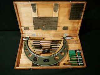Vintage Mitutoyo Micrometer Set 6 - 12