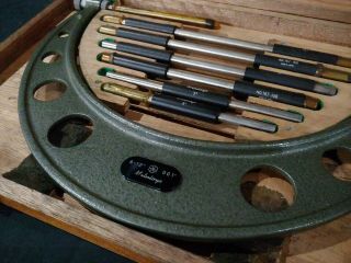 Vintage Mitutoyo micrometer set 6 - 12 3