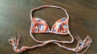 Guc Acacia Swimwear Bikini Top In Vintage Aloha Size L