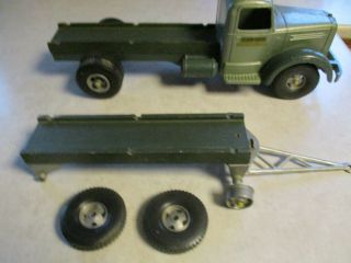 Vintage Smith - Miller Lumber Truck And Trailer