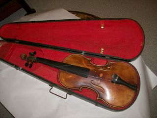 Violin Vintage E.  R.  Pfretzschner 4/4 W/ Wood Case