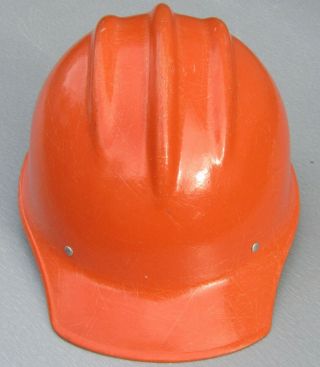 Vintage Bullard Hard Boiled 502 Fiberglass Hard Hat W/liner Orange
