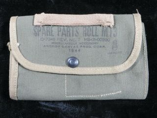 Us Army Wwii - Canvas M13 Spare Parts Roll - Anchor Canvas.  (1994)