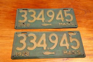 Antique Massachusetts License Plates With Cod