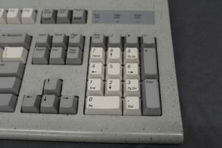 Vintage Silicon Graphics SGI AT101 Granite Gray Keyboard ALPS 9500900 11