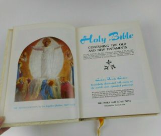 1967 Holy Bible Catholic Family Edition Vintage E.  B.  Treat & Co. ,  Inc.  LARGE 4