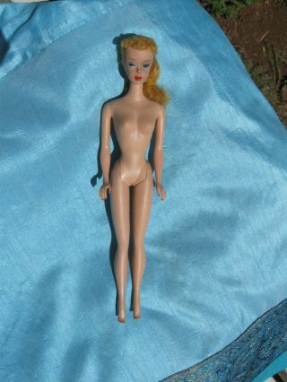 VERY PRETTY Vintage Blonde Ponytail Barbie 4,  No Green 3