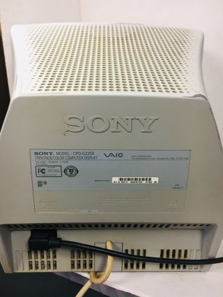 Vintage Sony Trinitron 16” Monitor CPD - 220R.  Rare 3