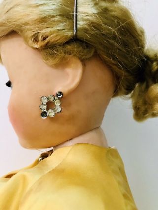 Vintage Madame Alexander Cissy Blonde Doll Gold Theater Dress Coat Stocking 20 