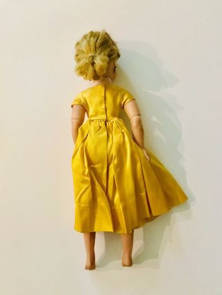 Vintage Madame Alexander Cissy Blonde Doll Gold Theater Dress Coat Stocking 20 