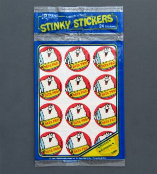 Vintage Trend Matte Scratch And Sniff Stinky Stickers Package Computer Printout