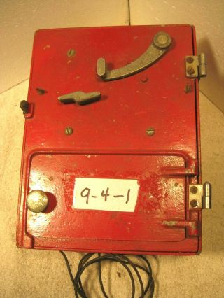 Vintage S.  A.  F.  A.  Innerbox Fire Alarm Mechinism