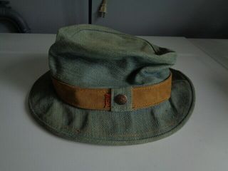 RARE Vintage LEVI’S denim fedora - fishing hat (orange tab) USA 2