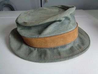 RARE Vintage LEVI’S denim fedora - fishing hat (orange tab) USA 5