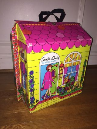 1966 MATTEL Francie & Casey & Barbie House - Mate Carrying case Storage 5092 5091 3