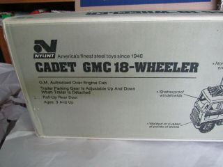 Vintage Nylint 910 Cadet GMC 18 Wheeler Semi Truck - Avco Idea Quality Parts 7