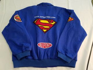 Vintage Superman - Jeff Gordon/dupont Cotton Jacket - Size L - Rare