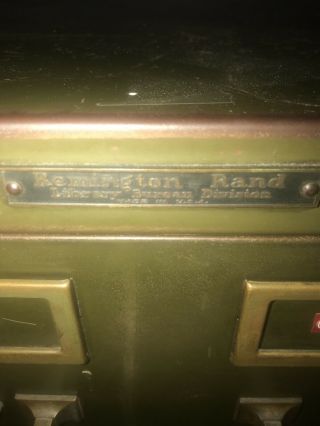 Rare Vintage Industrial Remington Rand 8 Drawer File Cabinet 2